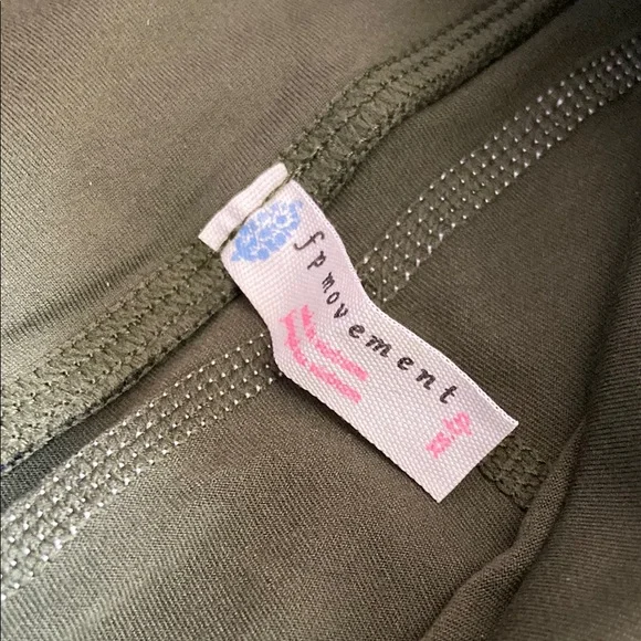 Free People Olive Green High-Waisted Leggings - Picture 10 of 15